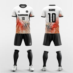 XTeamwear Soccer Uniforms orange / S Water flows without form - Custom Soccer Jerseys Kit Sublimated for Team
