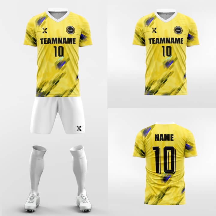 XTeamwear Soccer Uniforms Paintbrush-Custom Soccer Jerseys Kit Sublimated Design