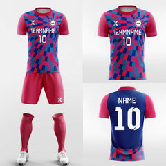 XTeamwear Soccer Uniforms Pink Neon-Custom Soccer Jerseys Kit Sublimated Design