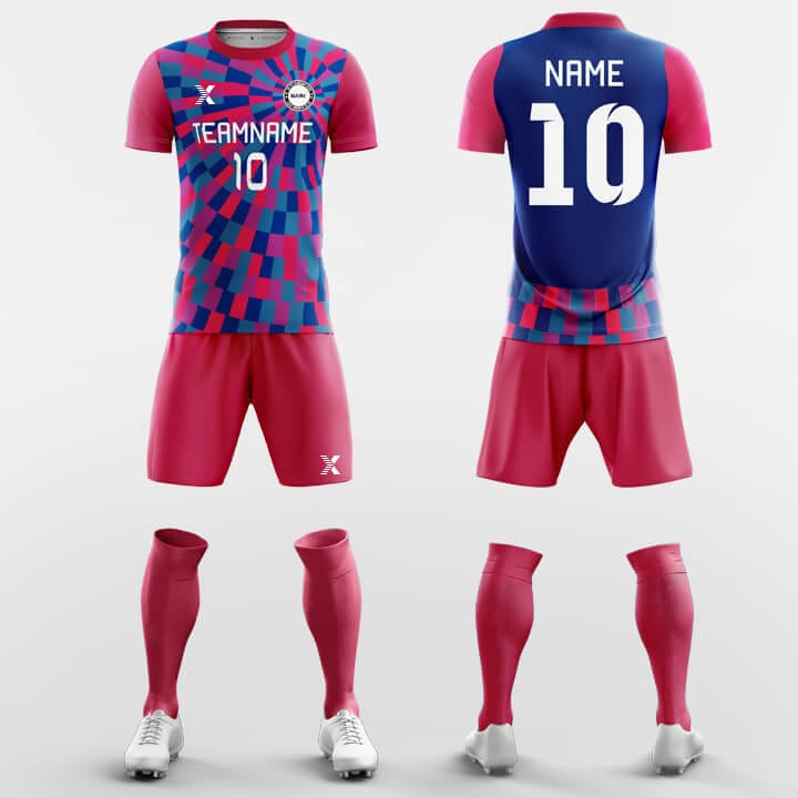 XTeamwear Soccer Uniforms Pink Neon-Custom Soccer Jerseys Kit Sublimated Design