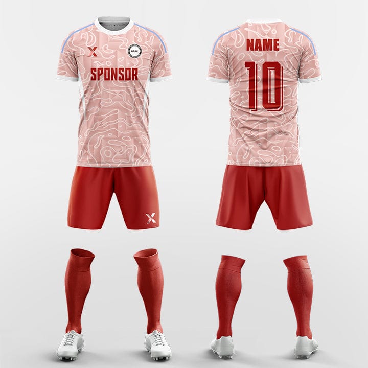 XTeamwear Soccer Uniforms pink / S Cloud pattern - Custom Soccer Jerseys Kit Sublimated for Team