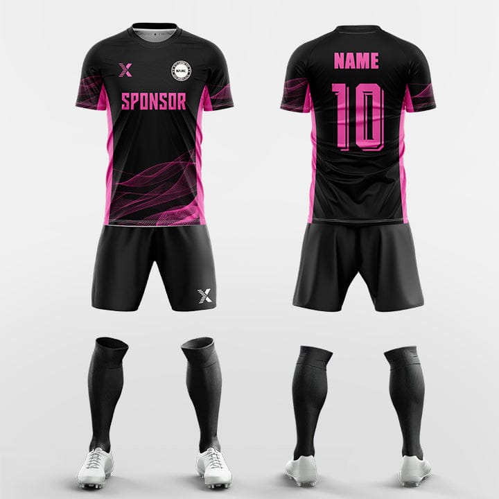 XTeamwear Soccer Uniforms pink / S Floating ribbon - Custom Soccer Jerseys Kit Sublimated for Team