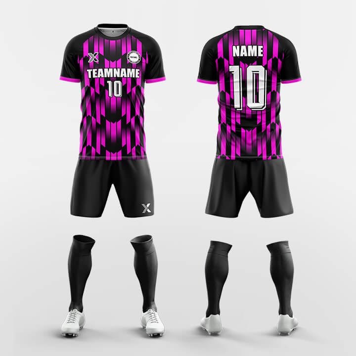 XTeamwear Soccer Uniforms Pink / S Meteor - Custom Soccer Jerseys Kit Sublimated Design