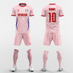 XTeamwear Soccer Uniforms pink / S Ripples  - Custom Soccer Jerseys Kit Sublimated for Team