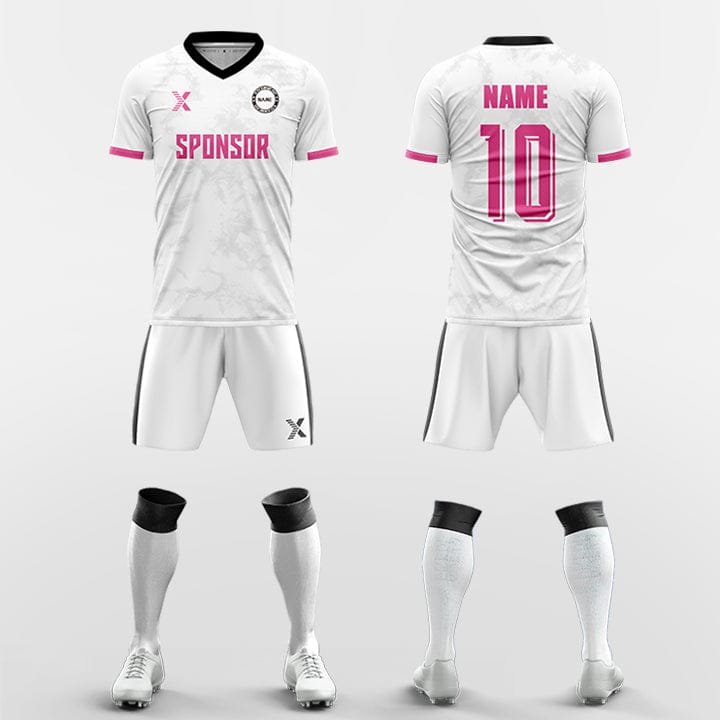 XTeamwear Soccer Uniforms pink / S smog - Custom Soccer Jerseys Kit Sublimated for Team