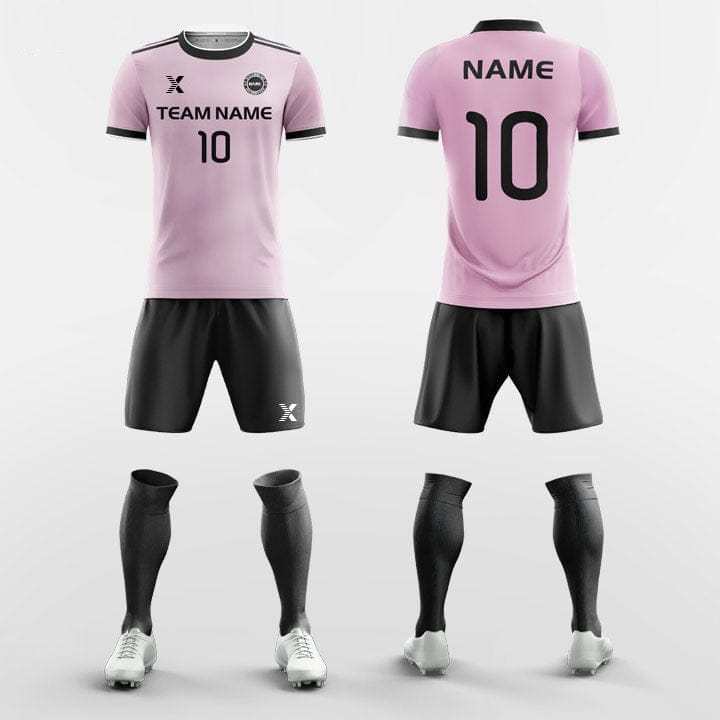 XTeamwear Soccer Uniforms Pink / S Solid Color - Custom Soccer Jerseys Kit Sublimated for Club
