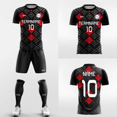 XTeamwear Soccer Uniforms Poker - Custom Soccer Jerseys Kit Sublimated for Club FT260127S