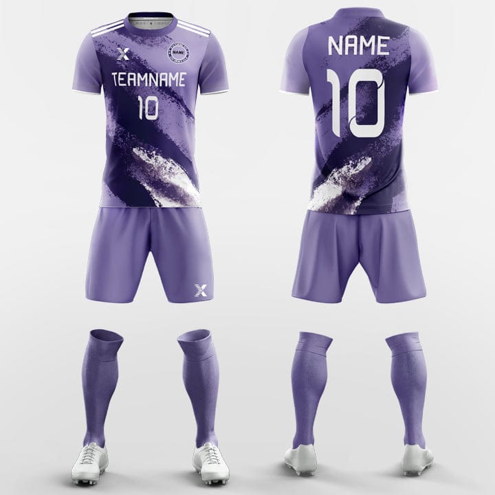XTeamwear Soccer Uniforms Purple Marble - Custom Soccer Jerseys Kit Sublimated Design