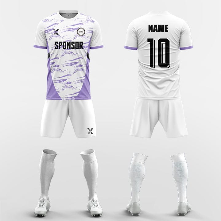 XTeamwear Soccer Uniforms purple / S cursive style - Custom Soccer Jerseys Kit Sublimated for Team