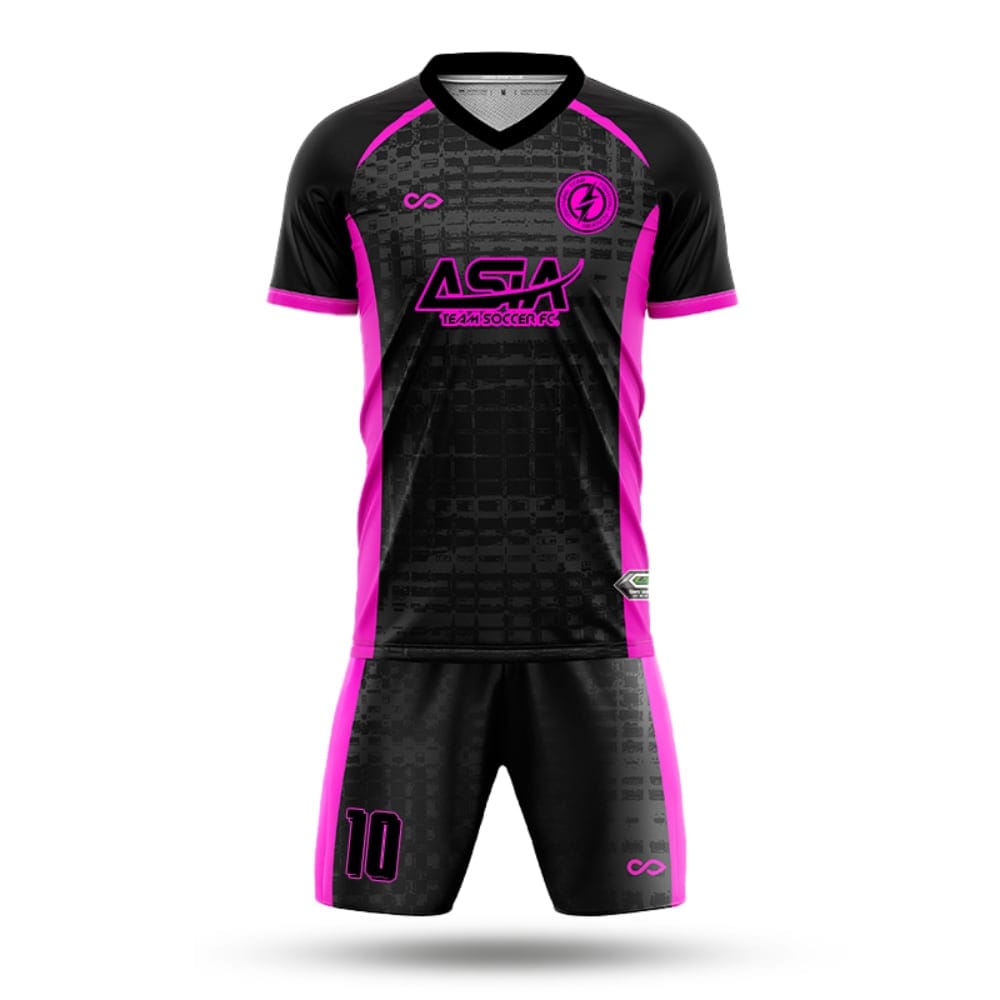 XTeamwear Soccer Uniforms purple / S Grid Ruins - Custom Soccer Jerseys Kit Sublimated for Team - WS204GCGX3