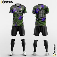 XTeamwear Soccer Uniforms Purple / S Mottled halo - Custom Soccer Jerseys Kit Sublimated for Team