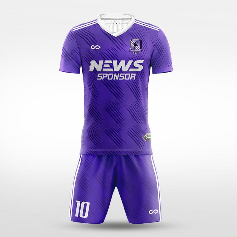 XTeamwear Soccer Uniforms purple / S Wind Mark - Custom Soccer Jerseys Kit Sublimated for Team - WS204GCFH3