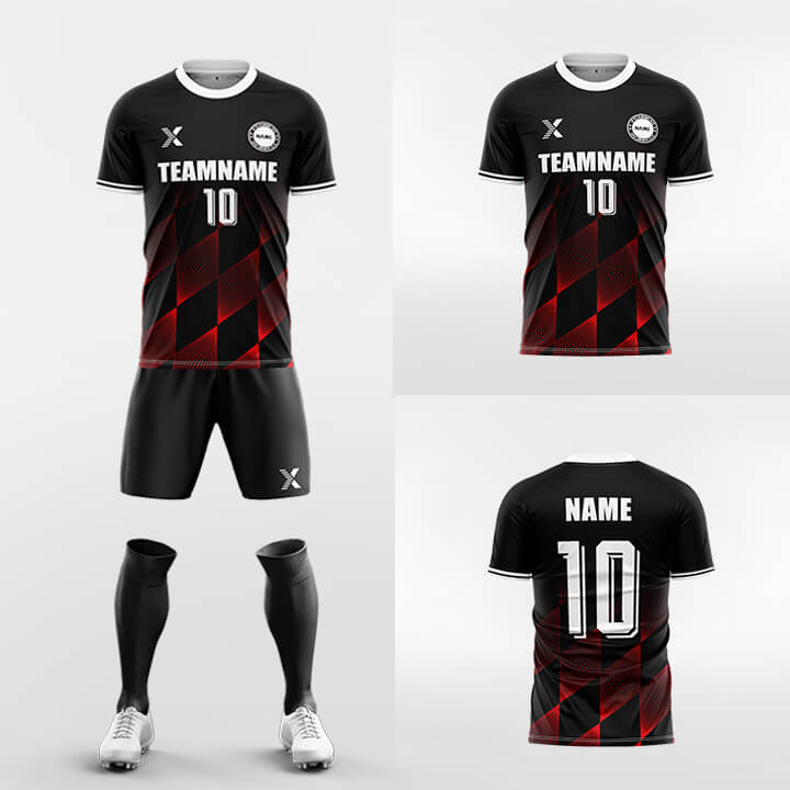 XTeamwear Soccer Uniforms Ray - Custom Soccer Jerseys Kit Sublimated Design