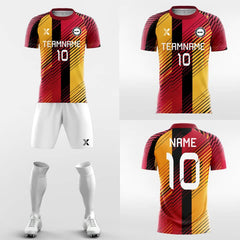 XTeamwear Soccer Uniforms Red Light - Custom Soccer Jerseys Kit Sublimated Design