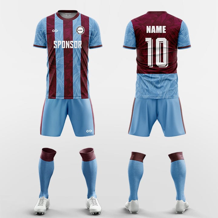 XTeamwear Soccer Uniforms red / S Abstract Art - Custom Soccer Jerseys Kit Sublimated for Team