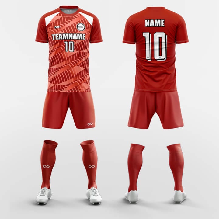 XTeamwear Soccer Uniforms Red / S Aeolus - Custom Soccer Jerseys Kit Sublimated Design