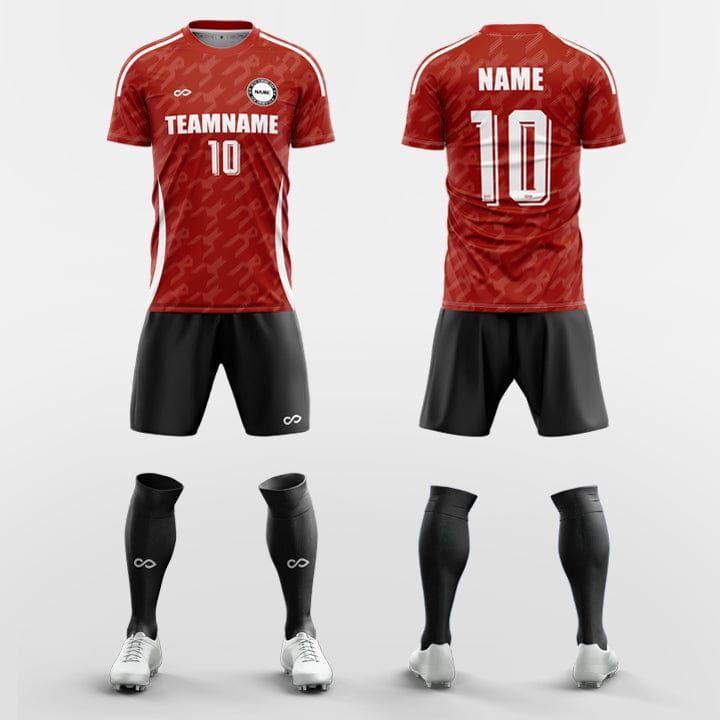 XTeamwear Soccer Uniforms Red / S Air-Custom Soccer Jerseys Kit Sublimated Design