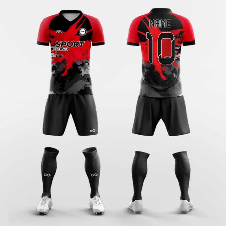 XTeamwear Soccer Uniforms Red / S Armor - Custom Soccer Jerseys Kit Sublimated for Club FT260310S