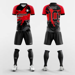 XTeamwear Soccer Uniforms Red / S Armor - Custom Soccer Jerseys Kit Sublimated for Club FT260310S