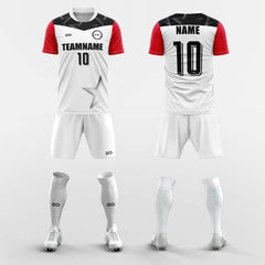 XTeamwear Soccer Uniforms Red / S Authentic- Custom Soccer Jerseys Kit Sublimated for Team
