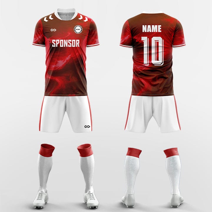 XTeamwear Soccer Uniforms red / S Enchanting Colors - Custom Soccer Jerseys Kit Sublimated for Team