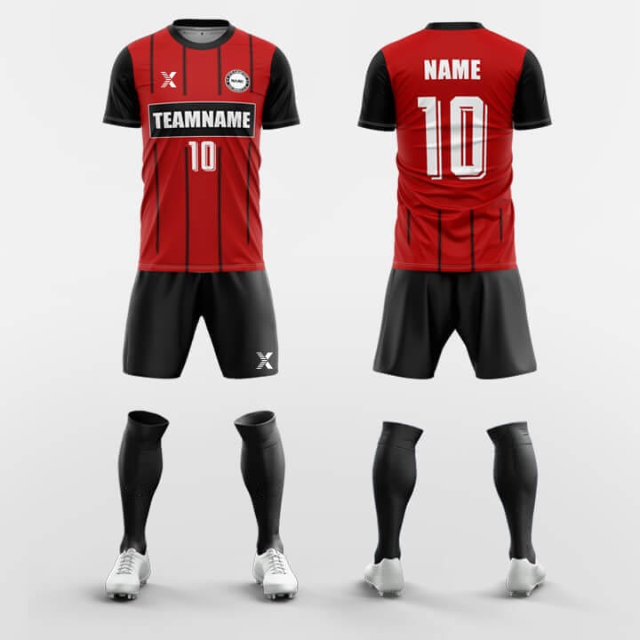 XTeamwear Soccer Uniforms Red / S Harry-Custom Soccer Jerseys Kit Sublimated Design