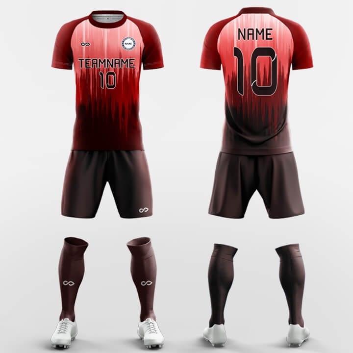XTeamwear Soccer Uniforms Red / S Icicle - Custom Soccer Jerseys Kit Sublimated for Club FT260112S