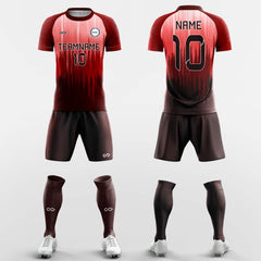 XTeamwear Soccer Uniforms Red / S Icicle - Custom Soccer Jerseys Kit Sublimated for Club FT260112S