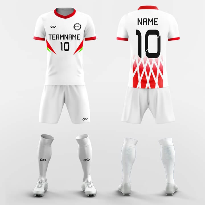 XTeamwear Soccer Uniforms Red / S Ink Rhyme - Custom Soccer Jerseys Kit Sublimated for Team FT260320S