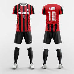 XTeamwear Soccer Uniforms Red / S Intact - Custom Soccer Jerseys Kit Sublimated Design