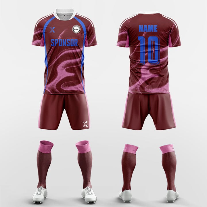 XTeamwear Soccer Uniforms red / S invisible- Custom Soccer Jerseys Kit Sublimated for Team
