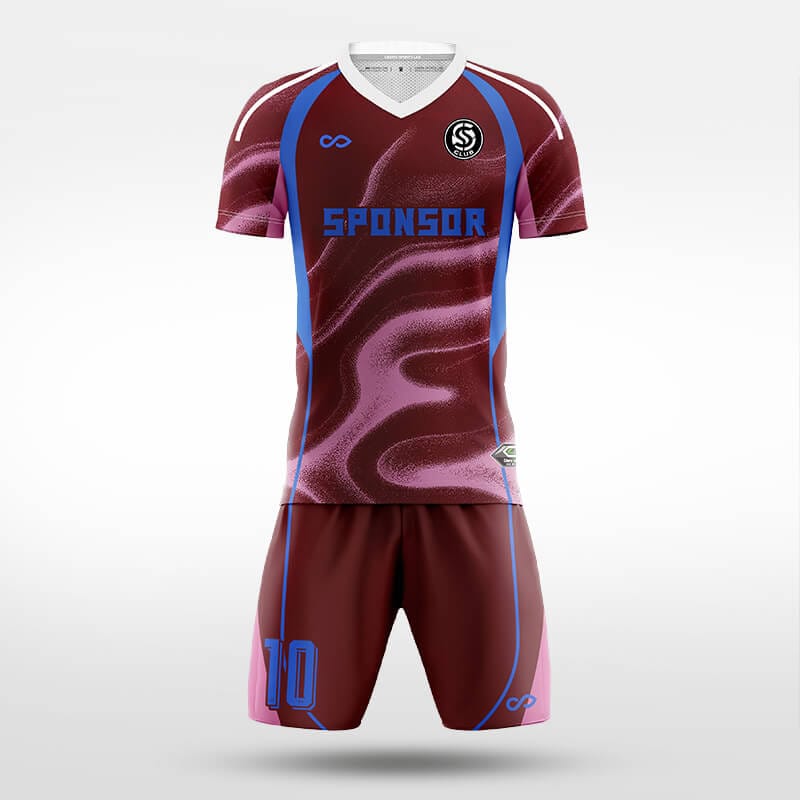 XTeamwear Soccer Uniforms red / S Iridescent Edge - Custom Soccer Jerseys Kit Sublimated for Team - WS204GCHCFX3