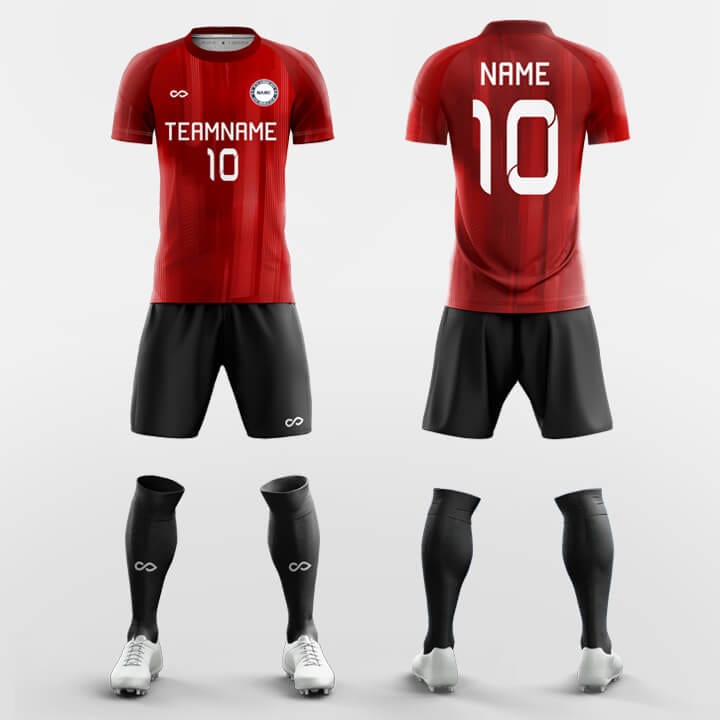 XTeamwear Soccer Uniforms Red / S Jewel - Custom Soccer Jerseys Kit Sublimated for Team FT260308S