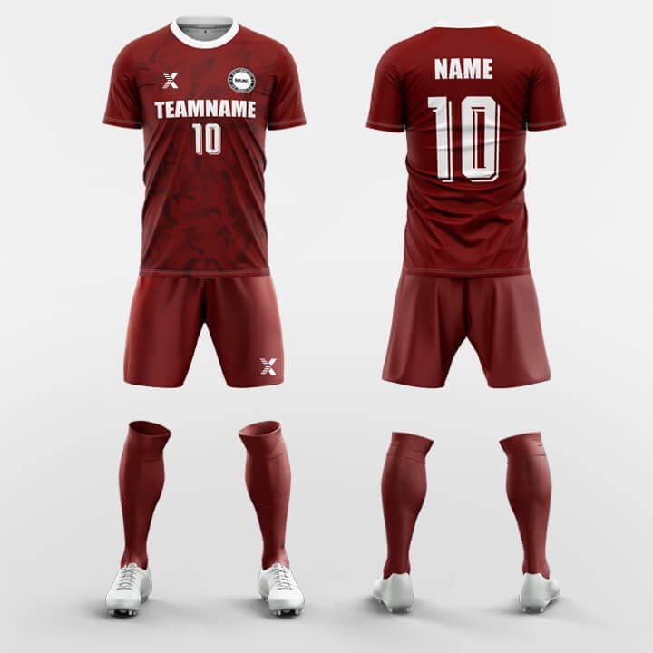 XTeamwear Soccer Uniforms Red / S Lane-Custom Soccer Jerseys Kit Sublimated Design