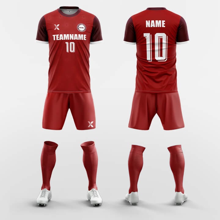 XTeamwear Soccer Uniforms Red / S Liqueur- Custom Soccer Jerseys Kit Sublimated
