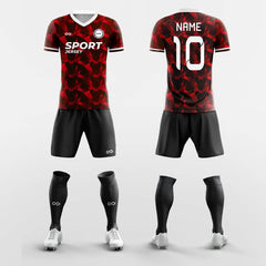 XTeamwear Soccer Uniforms Red / S Meadow - Custom Soccer Jerseys Kit Sublimated for Club FT260124S