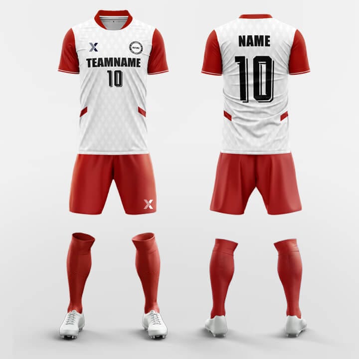 XTeamwear Soccer Uniforms Red / S Panda - Sublimated Design Custom Soccer Jerseys Set