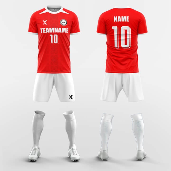 XTeamwear Soccer Uniforms Red / S Pigment - Custom Soccer Jerseys Kit Sublimated Design