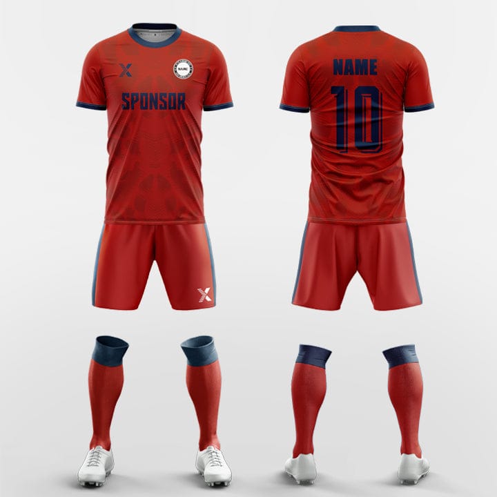XTeamwear Soccer Uniforms red / S Power rune - Custom Soccer Jerseys Kit Sublimated for Team