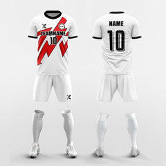 XTeamwear Soccer Uniforms Red / S Power Z - Custom Soccer Jerseys Kit Sublimated Design