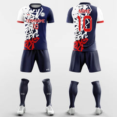 XTeamwear Soccer Uniforms Red / S Ranma - Custom Soccer Jerseys Kit Sublimated for Team FT260114S