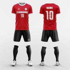 XTeamwear Soccer Uniforms Red / S Refine - Custom Soccer Jerseys Kit Sublimated Design
