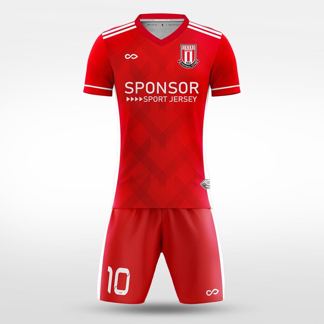 XTeamwear Soccer Uniforms red / S siege - Custom Soccer Jerseys Kit Sublimated for Team - WS204GCWC3