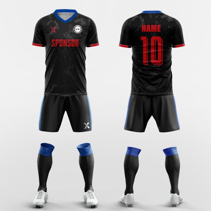 XTeamwear Soccer Uniforms red / S smog - Custom Soccer Jerseys Kit Sublimated for Team
