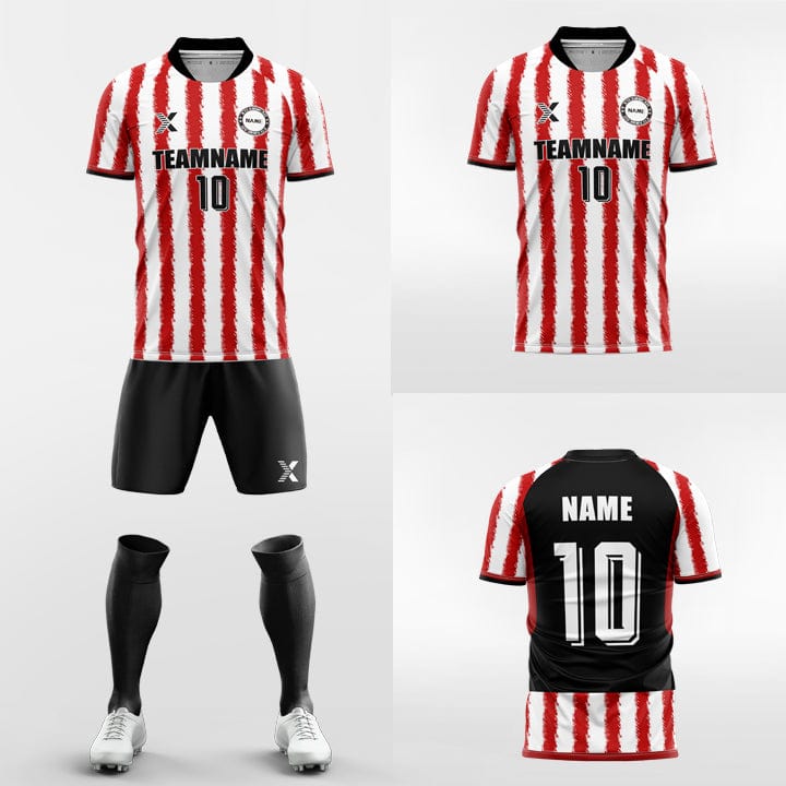 XTeamwear Soccer Uniforms Red / S Spotlight- Custom Sublimation Short Sleeve Soccer Kits