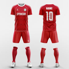 XTeamwear Soccer Uniforms red / S Traditional clothing - Custom Soccer Jerseys Kit Sublimated for Team