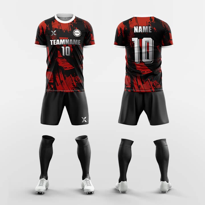 XTeamwear Soccer Uniforms Red / S Venom - Custom Soccer Jerseys Kit Sublimated Design