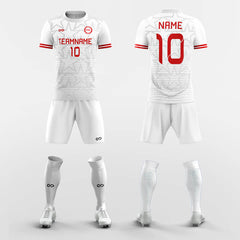 XTeamwear Soccer Uniforms Red / S White Star-Custom Soccer Jerseys Kit Sublimated Design