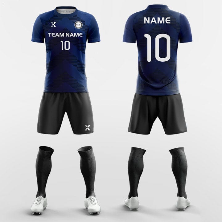 XTeamwear Soccer Uniforms Retro Chevron - Custom Soccer Jerseys Kit Sublimated for League