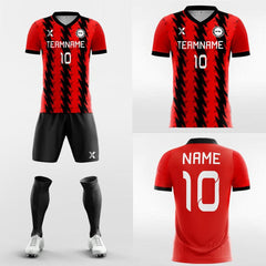 XTeamwear Soccer Uniforms Retro Stripe - Custom Soccer Jerseys Kit Sublimated for University